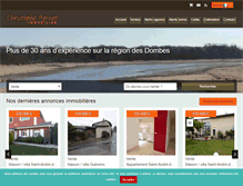 Tablet Screenshot of pernet-immobilier.com